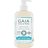 GAIA Natural Baby Hair & Body Wash | Certified Natural | Suitable for Newborns | Sensitive Skin formula | organic Aloe Vera |