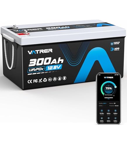 Amazon | KEPWORTH 12V 300Ah リン酸鉄リチウムイオンバッテリー