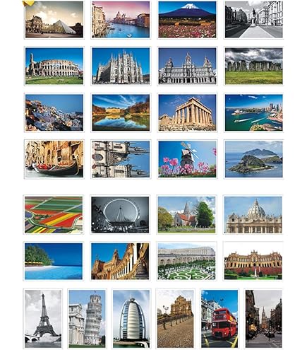 Amazon | HOSTEESSCHOICE トラベルポストカード、世界各地の有名