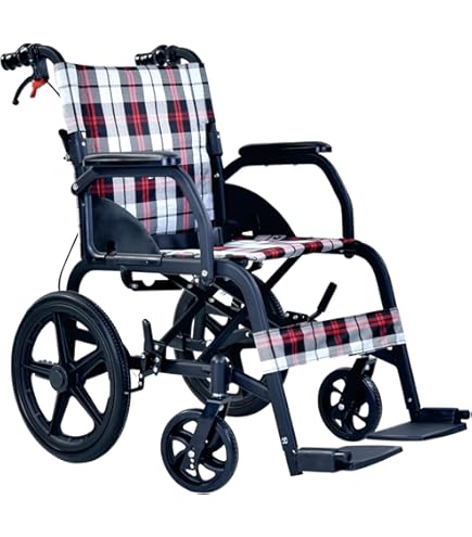 Amazon | 日進医療器 アルミ製 介助用車いす 背折れ 介助ブレーキ付き