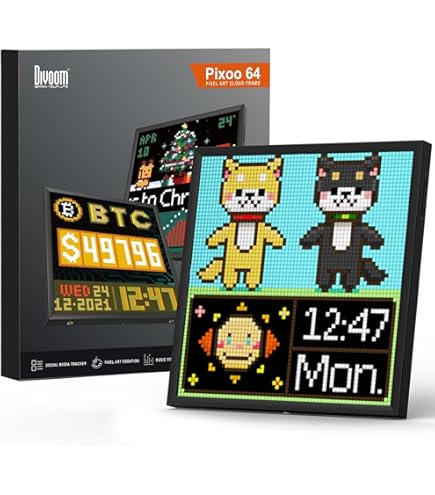 Divoom Pixoo-Max Pixel Display, App Cellphone Control Display With