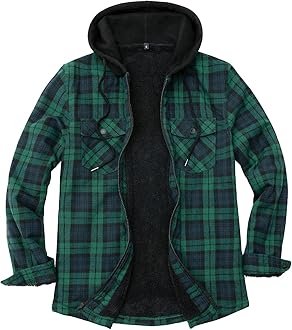 hooded flannel jacket