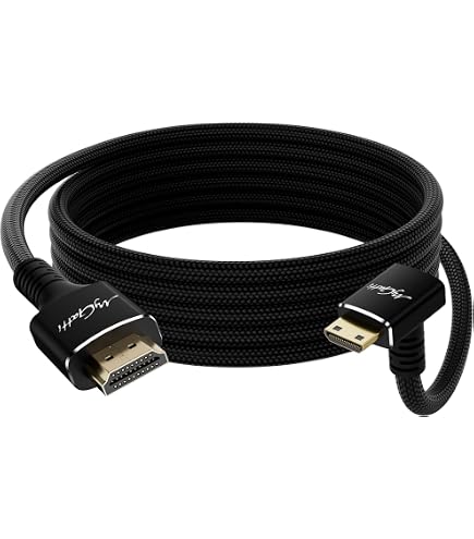 Amazon | HDMI ミニHDMI 変換ケーブル 片方L型（上向き） Ver1.4