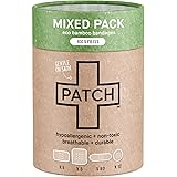 Patch 100 Piece Value Packs Eco Friendly Bamboo Bandages (Mixed Pack, Natural)