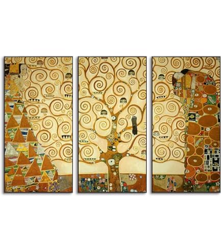 ★B級品★手書き油絵 クリムト 生命の木 特大 インテリア 絵画 ☆B級品☆手書き油絵 クリムト 生命の木 特大 インテリア 絵画