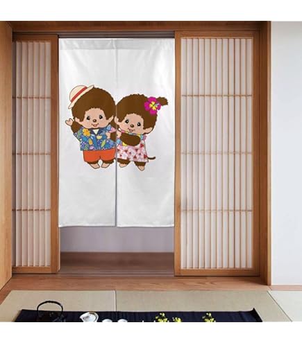 カーテン　もんち Amazon｜モンチッチ 暖簾 ドアカーテン 防寒カーテン 間仕切り