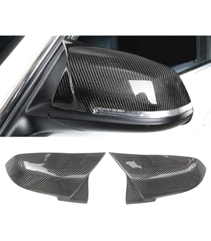 BMW ドアミラー　カバー　リアルカーボン　交換式　F30 F BMW サイドドアミラーカバー カーボンカラー 純正交換 F30 F31