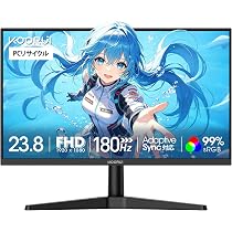 Amazon.co.jp: KOORUI ゲーミングモニター 24インチ 180Hz フルHD