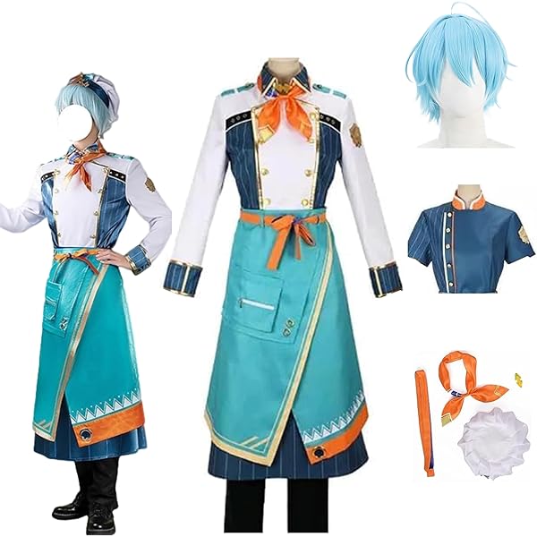 Amazon.co.jp: 帽付き 渚トラウト コスプレ衣装 （ 靴 ウィッグ 追加