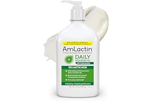 AmLactin Daily Moisturizing Body Lotion, Moisturizing Lotion for Dry Skin to Help Soften and Smooth, GREEN,WHITE, 14.1 Oz Pump Bottle (Packaging may vary)