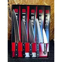 日本製関産 】関龍作ステンレス包丁 5本セット¥27.500