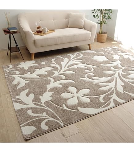 Amazon | カルム 200x200cm 正方形 ブルー トルコ製 ウィルトン