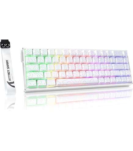 Amazon | ATTACK SHARK X68PRO HE ゲーミングキーボード ラピッド