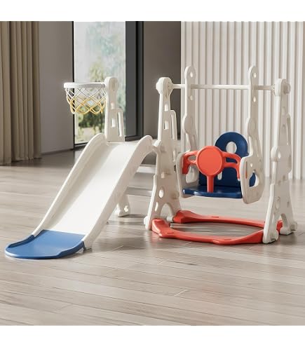 Amazon.co.jp: 3IN1-RED滑り台 すべり台 幼児用 滑り台とブランコ 