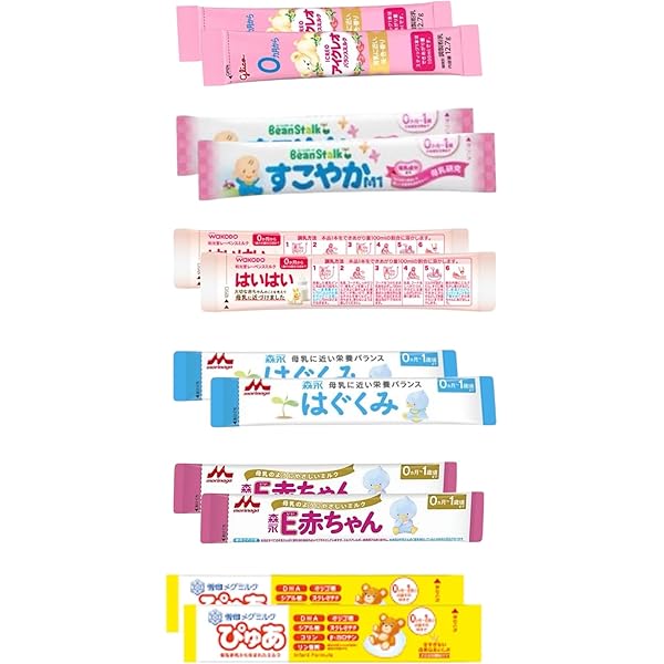 Amazon.co.jp: 【7種類13本】粉ミルク 7大ブランド お試し セット【各