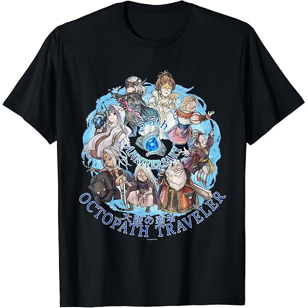 Amazon | 【公式】『オクトパストラベラー0』旅たこ君 Tシャツ | T