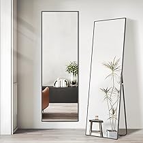 スタンドミラー 150cmx40cm 全身鏡 ブラック 1423 スタンドミラー 150cmx40cm 全身鏡 ブラック 1423の通販 by Shop