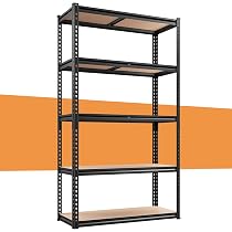 Amazon.co.jp: REIBII スチールラック 5段 幅90 奥行30 高さ183 耐荷重