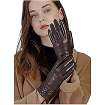 Amazon | [GSG] レザーグローブ レディース 手袋 革 皮てぶくろ