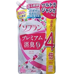 【Amazon.co.jp 限定】【大容量】ソフラン プレミアム消臭 フローラルアロマの香り 柔軟剤 詰め替え ウルトラ…