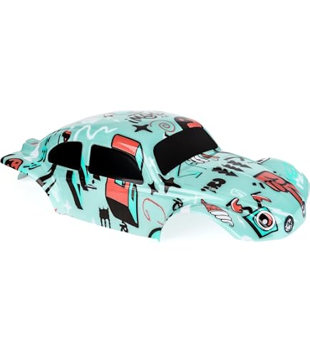 SummitLink Custom Flag Strip RC Car Body | Fits 1/10 Scale Traxxas Slash (Body Only) | Pre-Painted, Pre-Drilled | SSB-FP-01