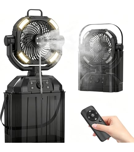 Amazon | FDオリジナル ミストファン AirRevolution MIST FAN 充電式