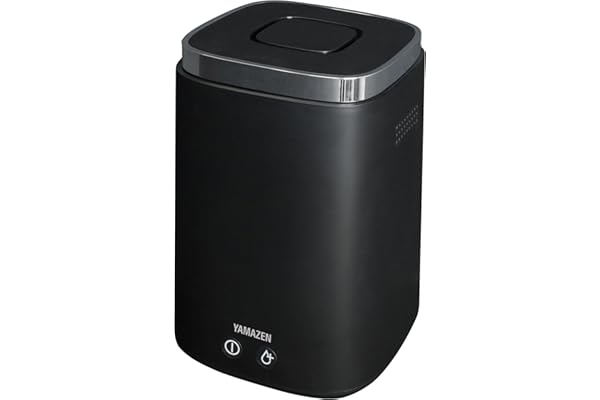 [山善] 加湿器 加熱式 スチーム式 上から給水 (最大加湿 500ml) (タンク容量 2.4L) (木造~8.5畳 / プレハブ洋室~14畳) 卓上 小型 寝室 ブラック KS-J242(B)