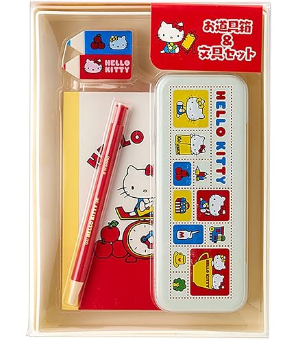 Amazon.co.jp: ハローキティ 缶ペンケース おべんきょう : 文房具