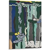 ロイ・リキテンスタイン 雲と海ポスター 70×120 Amazon.co.jp: ロイ・リキテンスタイン「雲と海の」絵画 モダン