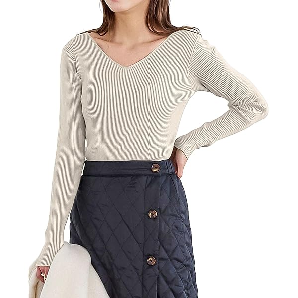 René ❤︎リブ編み 長袖セーター セール】【選べる】厚手長袖リブニット（ニット/セーター