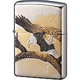 ZIPPO(ジッポー) ライター シルバー 電鋳板 鷹 和柄