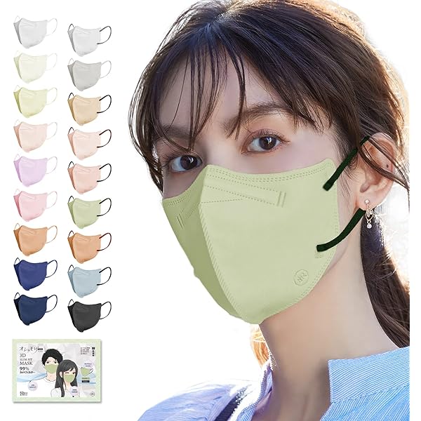 Amazon.co.jp: [MIR] マスク 3dマスク 52枚 不織布 息がしやすい 耳が