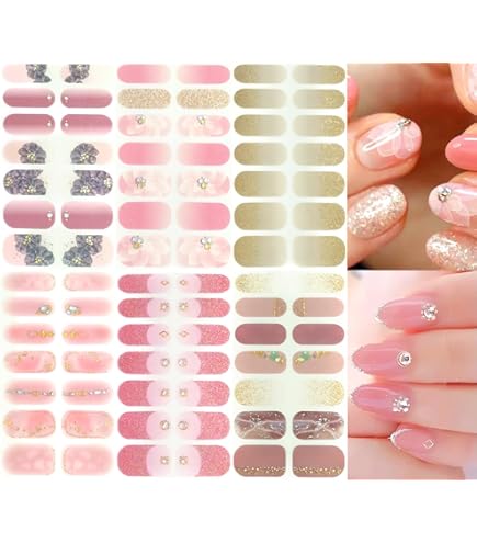 Amazon.co.jp: HERAXI ネイルシール 手の爪 20Pcs 爪やすり付き