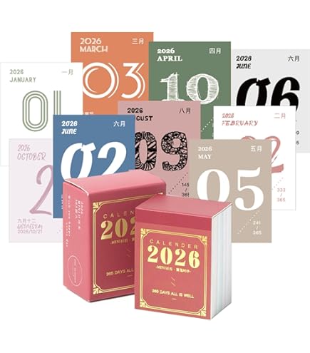 Amazon | 新日本カレンダー 2026年 カレンダー 日めくり ミニミニ