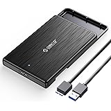 ORICO 2.5インチ HDD / SSD ケース USB3.0接続 SATA 3.0 ハードディスクケース UASP対応 4TBまで 9.5mm/7mm厚両対応 工具不要 指紋防ぐ 2189U3