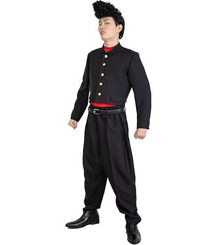 Amazon.co.jp: 木更津ヤンキー 短ラン コスチューム 青ライン メンズ