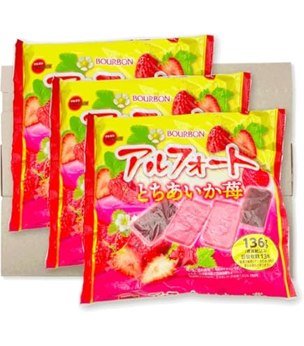 Amazon | アルフォート とちあいか苺 チョコレート菓子 苺風味チョコ