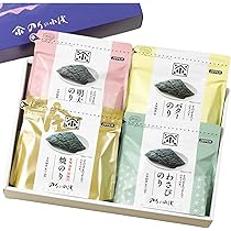 Amazon.co.jp: 小浅商事 味付けのり 4種類 詰め合わせ おつまみ 海苔 