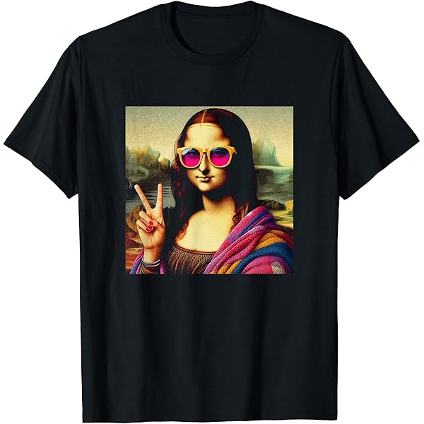 Amazon | 面白いMona Lisa | クール レトロ Y2K EDM モナリザ