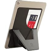 FoldStand Tablet large タブレットスタンド 超薄型 縦置き 横置き 2Way 貼り付け式 落下防止 9~14インチ対応 グレー