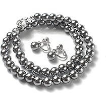 Amazon | [CRANES COLLECTION] パール ネックレス イヤリング 2