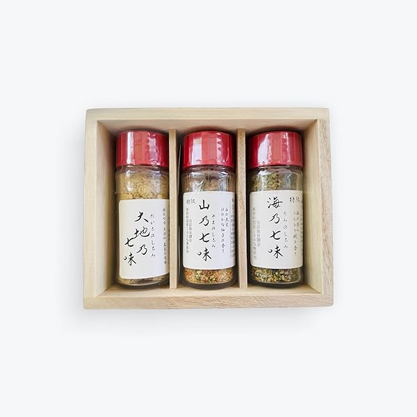 Amazon | 調味料 ギフト 高級 桐箱 薬味 七味 一味 詰め合わせ 5