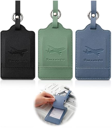 Amazon.co.jp: MINBOOT 荷物タグ ネームタグ 2個入り ラゲッジタグ