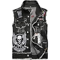 Amazon | [Rortyno] デニムベスト メンズ デニム