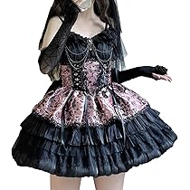 Amazon.co.jp: [XHSUKADO] ゴスロリ JSK ロリータ
