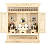 仏壇屋 滝田商店 祖霊舎 神徒壇 20号(山印) 神具セット付き 高さ61cm×巾52cm 神道 霊璽 御霊代 御霊舎 日本製
