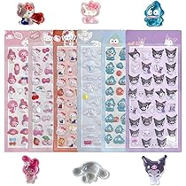 Amazon.co.jp: ヒロイチ グリッター シャカシャカ シール 6種類 セット