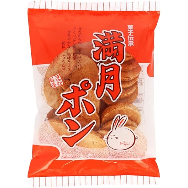 Amazon.co.jp: 松岡製菓 濃い味満月ポン 80g×12袋 : 食品・飲料・お酒