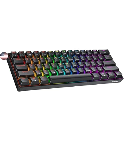 Amazon | HK GAMING GK61 メカニカルゲーミングキーボード - 61