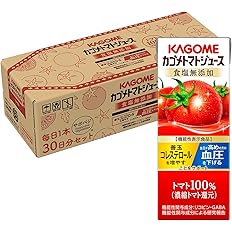 【微笑促销】【¥2,058】Kagome 番茄汁 无添加盐 功能性食品 200ml x 30瓶
